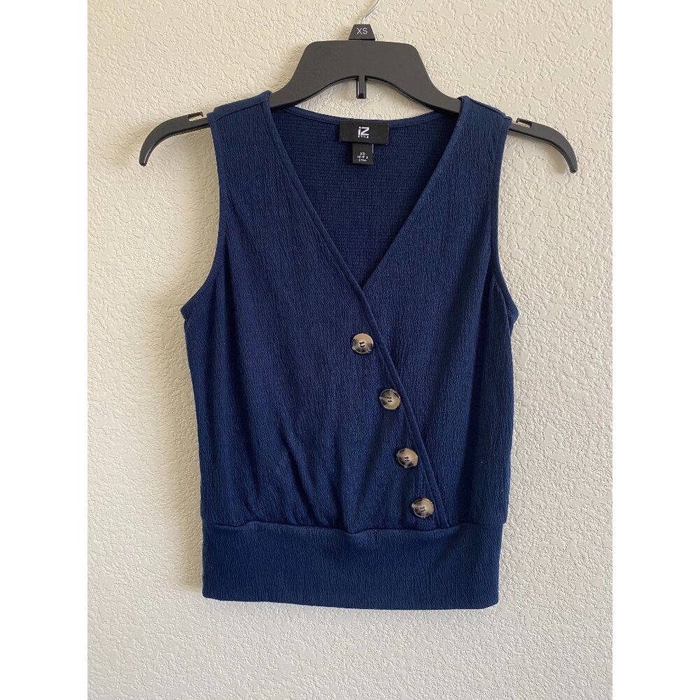 XS Navy Sleeveless Top